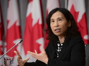 Chief Public Health Officer Dr. Theresa Tam holds a press conference on Parliament Hill in Ottawa, Friday, Sept. 4, 2020.