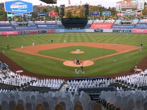 Dodger Stadium in Los Angeles could be a playoff bubble site.