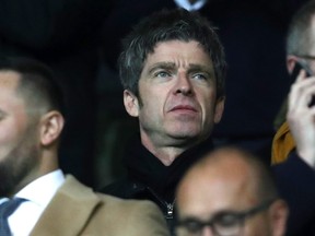 Manchester City fan Noel Gallagher looks on during the Carabao Cup Third Round match between Oxford United and Manchester City at Kassam Stadium on Sept. 25, 2018 in Oxford, England.