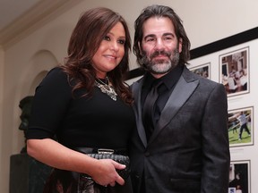 Celebrity cook Rachael Ray and her husband John Cusimano arrive at the White House for a state dinner Oct. 18, 2016 in Washington, DC.