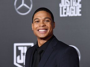 US actor Ray Fisher poses as he arrives for the world premiere of Warner Bros. Pictures film 'Justice League' at The Dolby Theatre in Hollywood, California on November 13, 2017.