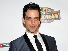 Actor Nick Cordero attends the after-party for the opening night of "Bullets Over Broadway" in New York City, April 10, 2014.