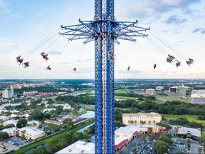 A worker was killed when he plunged to his death from the StarFlyer in Orlando.