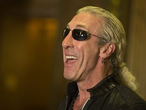 Dee Snider of Twisted Sister announces the "Rock and Roll Christmas Tale featuring Dee Snider" at the Winter Garden Theatre in Toronto, Ont. on Tuesday June 2, 2015.