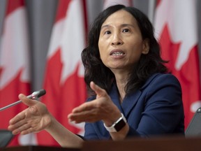 Chief Public Health Officer Theresa Tam responds to a question during a news conference in Ottawa, Tuesday, Sept. 8, 2020.