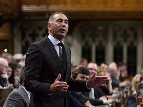Conservative MP Richard Martel asks a question during question period in the House of Commons on Parliament Hill in Ottawa, Sept. 17, 2018. The federal Conservatives are asking the official languages commissioner to investigate the government's choice of WE Charity to run a student grant program, saying the move showed contempt toward francophones.