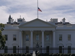 The White House is seen in Washington, DC, on September 19, 2020.