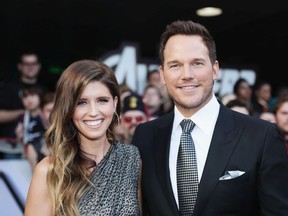 Katherine Schwarzenegger and Chris Pratt attend the Los Angeles World Premiere of Marvel Studios' "Avengers: Endgame" at the Los Angeles Convention Center on April 23, 2019 in Los Angeles, California.