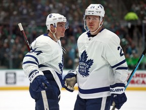 Tyson Barrie (left) and Kasperi Kapanen willbe playing elsewhere in 2021 following a busy off-season for the Maple Leafs.