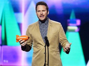 Chris Pratt accepts the Favorite Butt-Kicker award for 'Jurassic World: Fallen Kingdom' onstage at Nickelodeon's 2019 Kids' Choice Awards at Galen Center on March 23, 2019 in Los Angeles