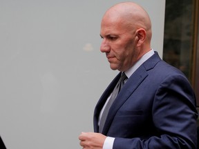 U.S. businessman David Correia departs after his arraignment at the United States Courthouse in the Manhattan borough of New York, October 17, 2019.