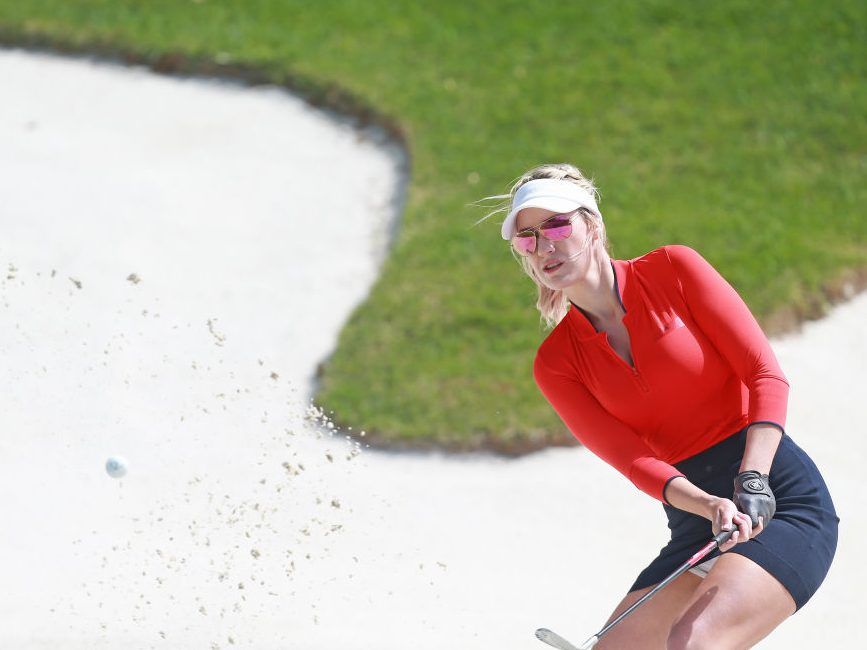 Golfer Paige Spiranac acknowledges sexy top makes her 'uncomfortable
