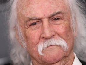 David Crosby arrives for the 62nd Annual Grammy Awards on Jan. 26, 2020, in Los Angeles.