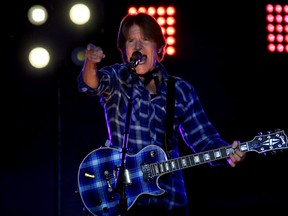 Musician John Fogerty performs at half-time during the 2015 Capital One Orange Bowl between the Clemson Tigers and the Oklahoma Sooners at Sun Life Stadium on Dec. 31, 2015 in Miami Gardens, Florida.
