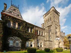 Old buildings in University of Toronto, early fall.