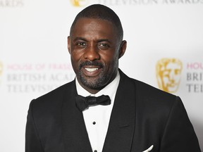 Idris Elba poses in the Winners room at the House Of Fraser British Academy Television Awards 2016 at the Royal Festival Hall on May 8, 2016 in London.