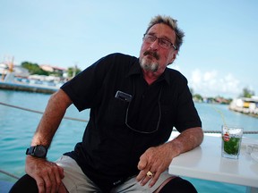 John McAfee, co-founder of McAfee Crypto Team and CEO of Luxcore and founder of McAfee Antivirus, speaks during an interview in Havana, Cuba, July 4, 2019.