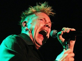 Public Image Limited's John Lydon (AKA Johnny Rotten) performs in concert at the Phoenix Concert Theatre in Toronto in 2001.