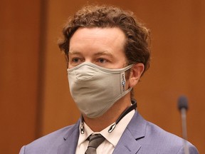 Actor Danny Masterson is arraigned on three rape charges in separate incidents in 2001 and 2003, at Los Angeles Superior Court, Los Angeles, September 18, 2020.