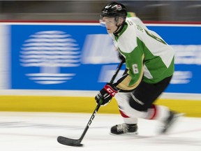 "I think I'm a very physical, very good-skating two-way defenceman," Kaiden Guhle said in a video conference call after being drafted by the Canadiens.