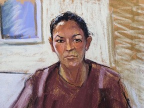 Ghislaine Maxwell appears via video link during her arraignment hearing where she was denied bail for her role aiding Jeffrey Epstein to recruit and eventually abuse of minor girls, in Manhattan Federal Court, in the Manhattan borough of New York City, New York, U.S. July 14, 2020 in this courtroom sketch.