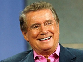 Host Regis Philbin smiles at the panel for the NBC television show "America's Got Talent" during the "Television Critics Association" summer 2006 media tour in Pasadena, California, U.S., July 21, 2006.