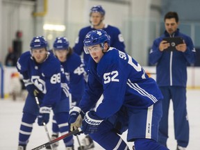 Egor Sokolov during the 2018 Toronto Maple Leafs development camp.