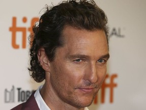 Matthew McConaughey walks the red carpet before attending the movie "White Boy Rick"  during the Toronto International Film Festival in Toronto on Friday September 7, 2018.