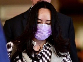 Huawei Technologies Chief Financial Officer Meng Wanzhou leaves a court hearing during a break in Vancouver, British Columbia, Canada September 28, 2020.