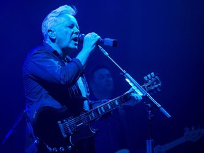English singer and songwriter Bernard Sumner of New Order performs during the Sonar Festival 2016 in Barcelona on June 18, 2016.