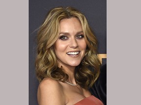 In this Sept. 17, 2017 file photo, actress Hilarie Burton arrives at the 69th Primetime Emmy Awards in Los Angeles.
