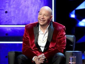 Comedian Jeff Ross sits onstage at The Comedy Central Roast of Justin Bieber at Sony Pictures Studios in Los Angeles, March 14, 2015.