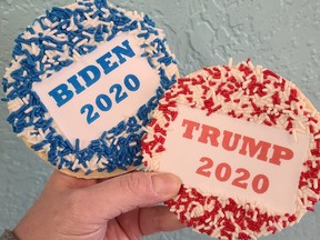 A Pennsylvania bakery on a three-election streak of picking the eventual winner of the U.S. presidential election through a cookie poll saw one-sided results this year.