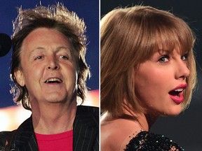 Paul McCartney and Taylor Swift.