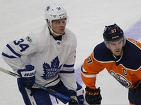 If there is an all-Canadian division in the NHL next season, who’s up for Connor McDavid (right) head-to-head against Auston Matthews six to eight times in the regular season?