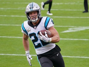 Carolina Panthers running back Christian McCaffrey.