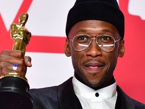 Best Supporting Actor winner for "Green Book" Mahershala Ali  poses in the press room with his Oscar during the 91st Annual Academy Awards at the Dolby Theater in Hollywood, California on February 24, 2019.
