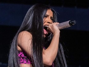 In this file photo taken on October 05, 2019, Cardi B performs at the Austin City Limits Music Festival at Zilker Park in Austin, Texas.
