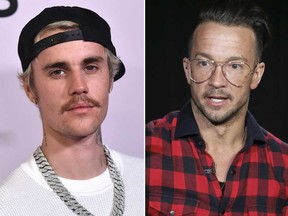 Justin Bieber and Carl Lentz.