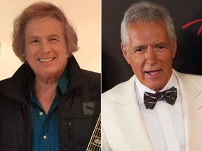 Don McLean, left, and Alex Trebek.