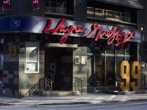 Wayne Gretzky's restaurant in downtown Toronto, Ont., closed for good on Friday, Oct. 9, 2020.