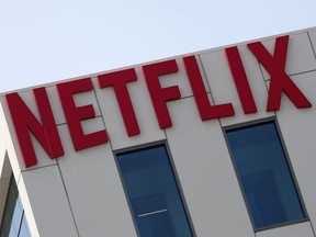 The Netflix logo is seen on their office in Hollywood, Los Angeles, California, U.S. July 16, 2018.