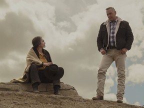 Diane Lane and Kevin Costner in the Alberta-shot film, Let Him Go.