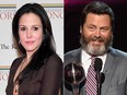 Mary-Louise Parker and Nick Offerman.