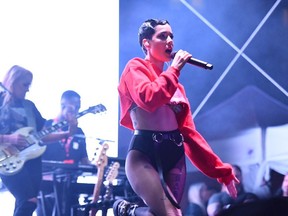 Halsey performs at Night Two of BUDX Miami by Budweiser on February 02, 2020 in Miami Beach, Florida.