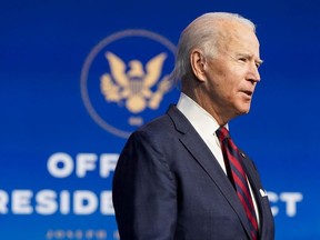 President-elect Joe Biden announces members of his climate and energy appointments at the Queen theater on December 19, 2020 in Wilmington, DE.