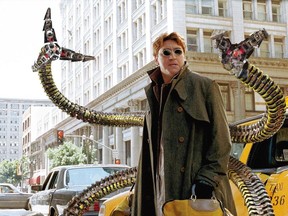 Dr. Octopus (Doc Ock), played by Alfred Molina is Web-head's new foe in Spider-Man 2.