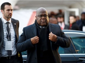 Democratic Republic of Congo President Felix Tshisekedi arrives at the UK-Africa Investment Summit in London, Britain January 20, 2020.