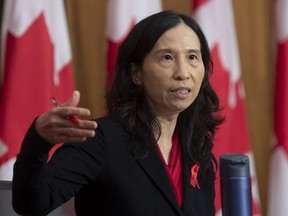 Chief Public Health Officer Theresa Tam responds to a question during a news conference&ampnbsp;in Ottawa, Tuesday Dec. 1, 2020.