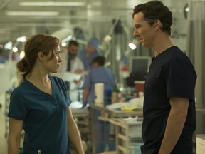 Rachel McAdams and Benedict Cumberbatch in a scene from Marvel's 'Doctor Strange.'